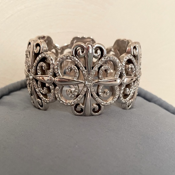 Brighton Jewelry - Brighton filigree cuff bracelet w/crystal accents